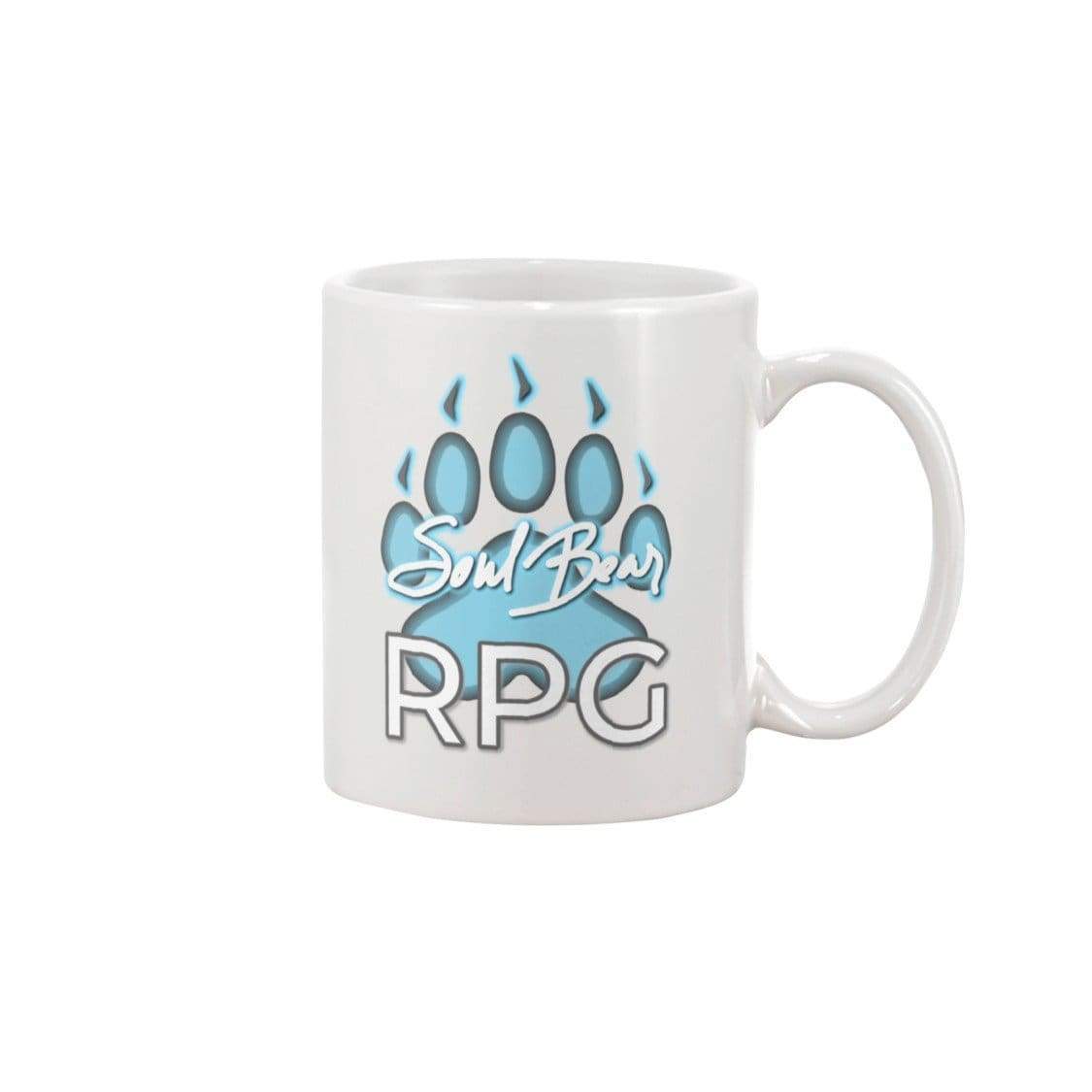SoulBearRPG Signature Paw Logo 11oz Coffee Mug - White / 11OZ - Mugs