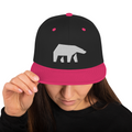 SoulBearRPG White Bear Logo Snapback Cap - Black/ Neon Pink - SoulBearRPG