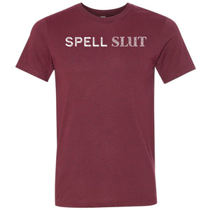 Spell Slut Unisex Premium Tee - Heather Cardinal / XS