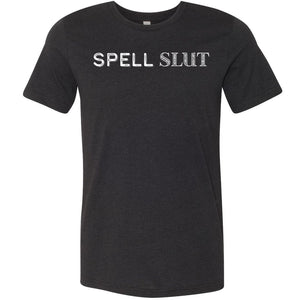 Spell Slut Unisex Premium Tee - Black Heather / XS