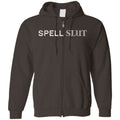 Spell Slut Unisex Zip Hoodie - Dark Chocolate / S
