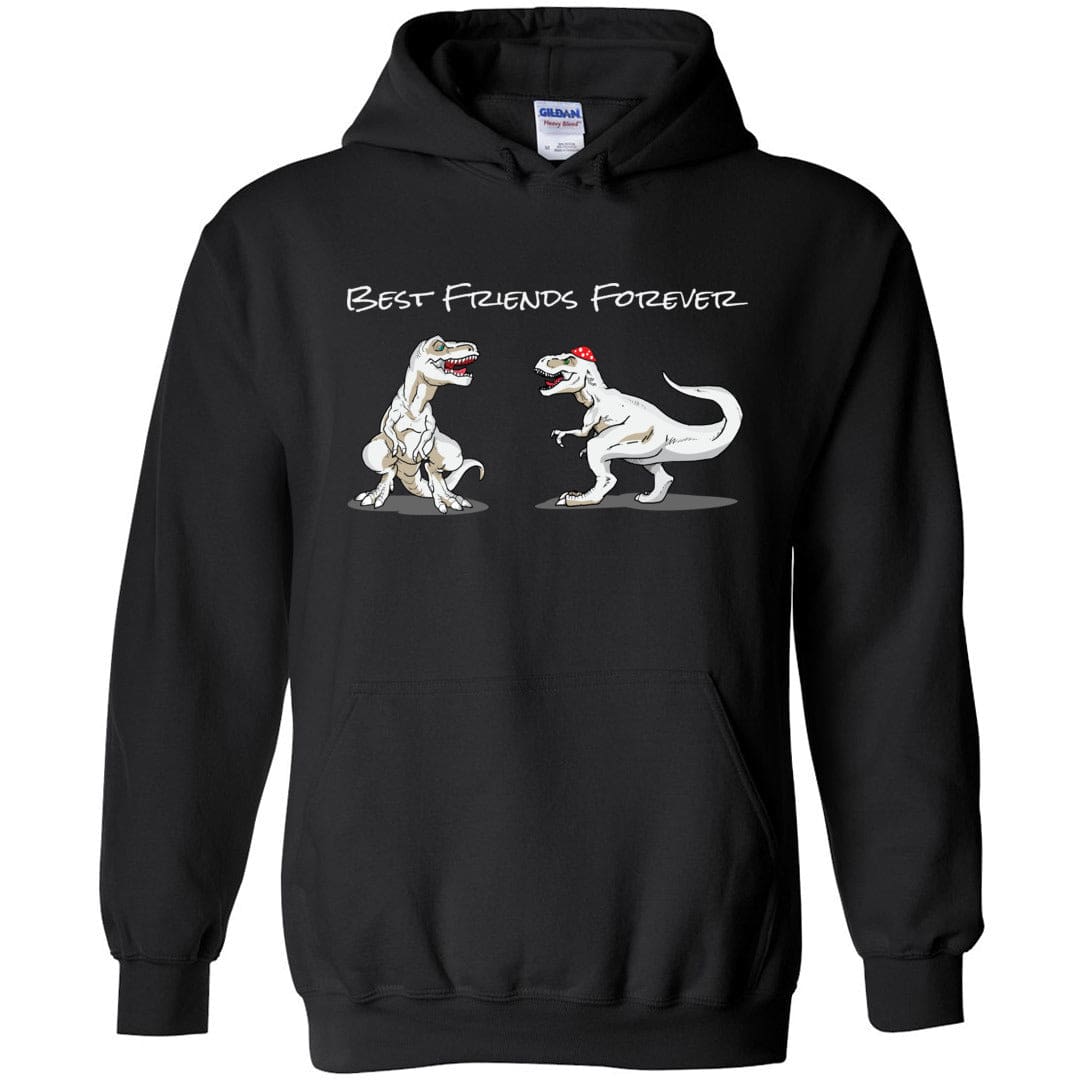 T-Rex Best Friends Forever TS Unisex Pullover Hoodie - Black / S