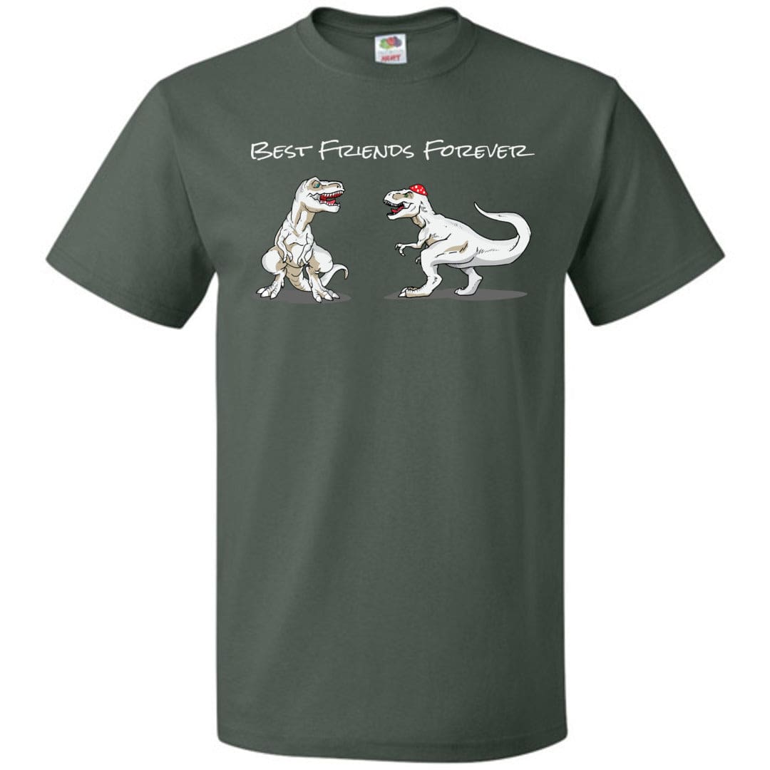 T-Rex Best Friends Forever Unisex Classic Tee - Forest Green / S
