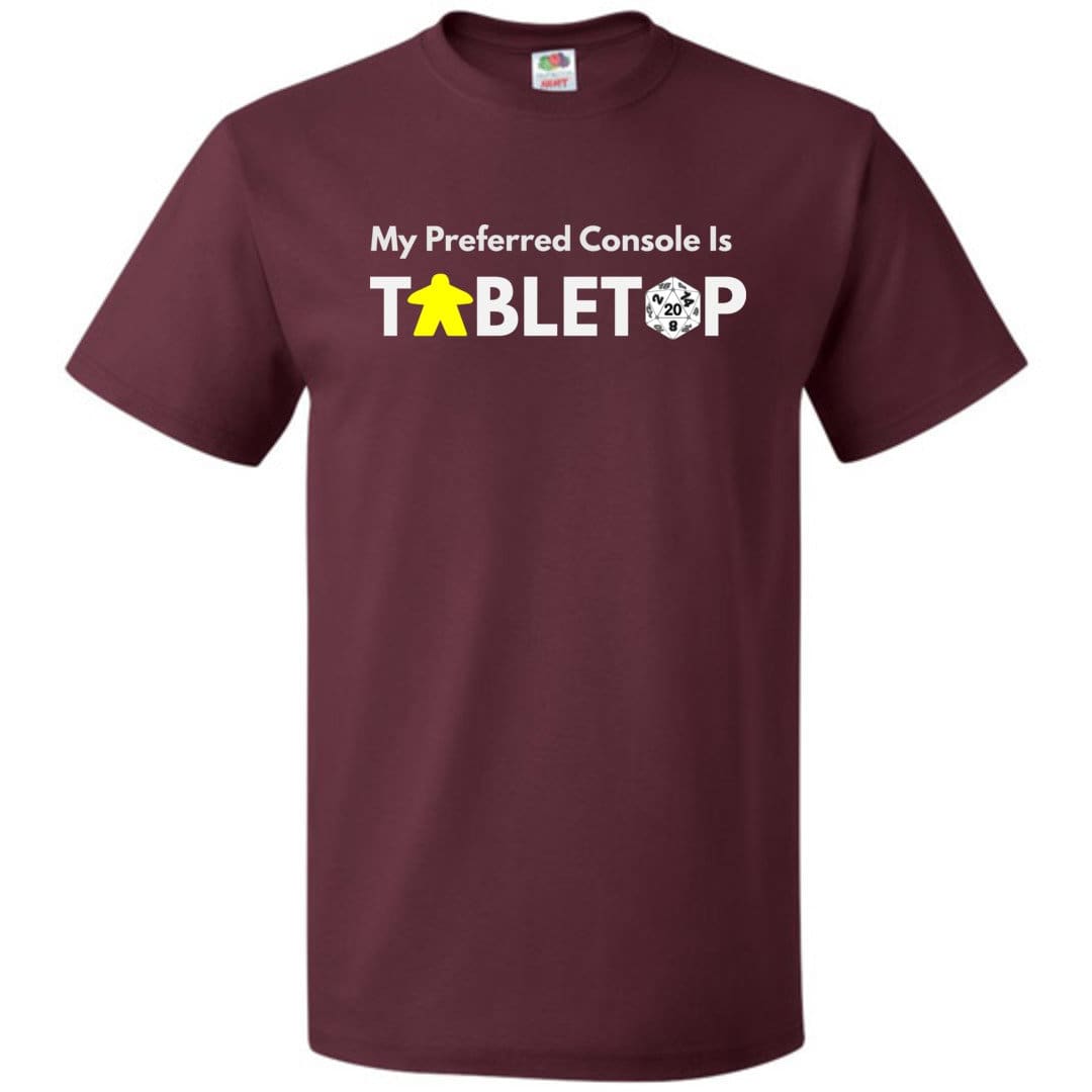 Tabletop Preferred Unisex Classic Tee - Maroon / S