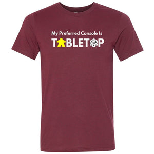 Tabletop Preferred Unisex Premium Tee - Heather Cardinal / XS