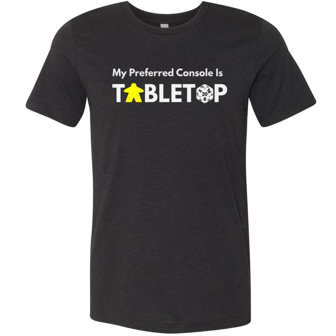 Tabletop Preferred Unisex Premium Tee - Black Heather / XS