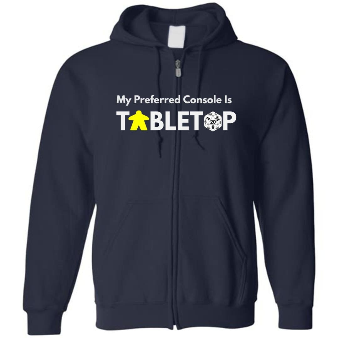 Tabletop Preferred Unisex Zip Hoodie - Navy / S