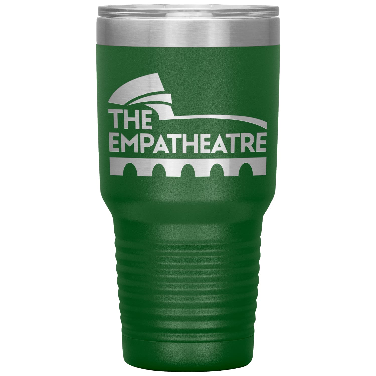 The Empatheatre Logo 30oz Vacuum Tumbler - Green - Tumblers