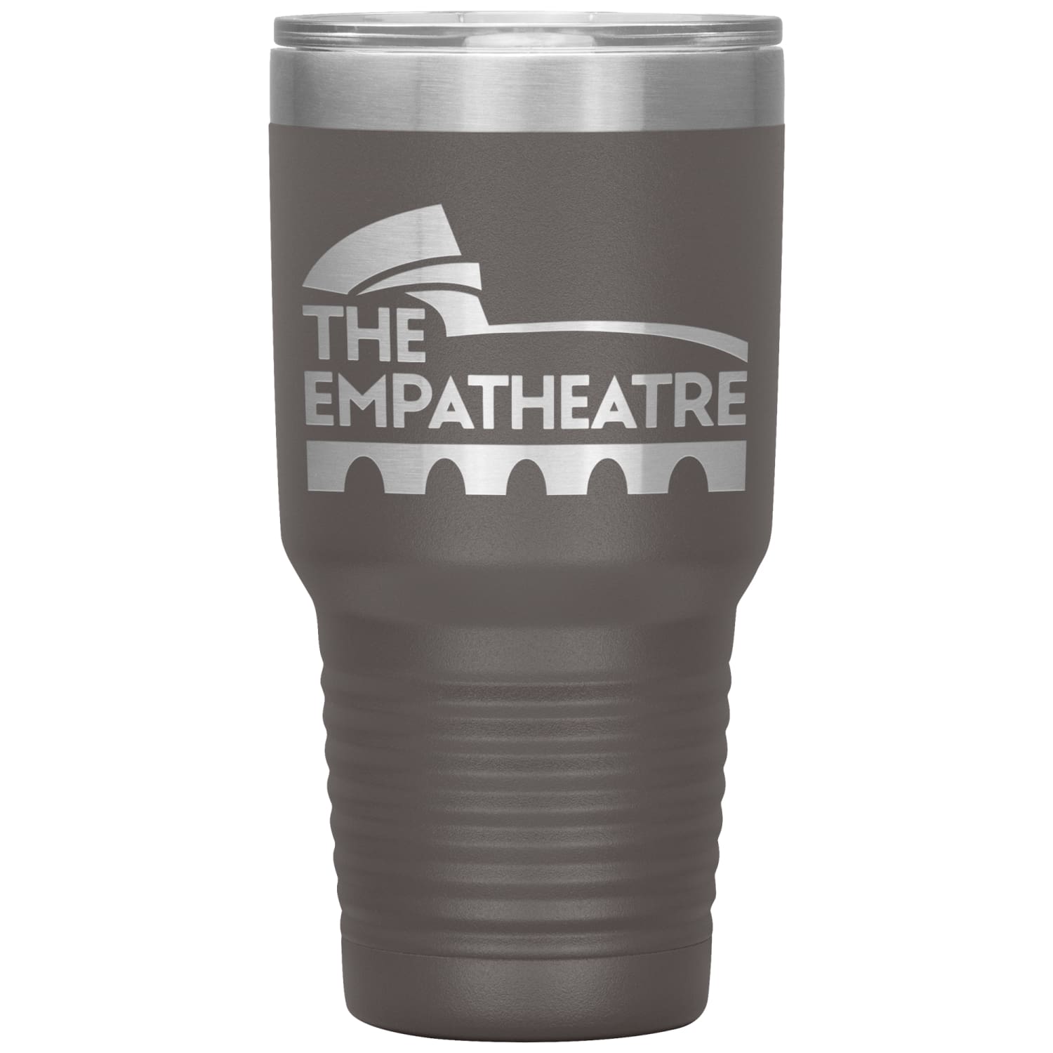 The Empatheatre Logo 30oz Vacuum Tumbler - Pewter - Tumblers