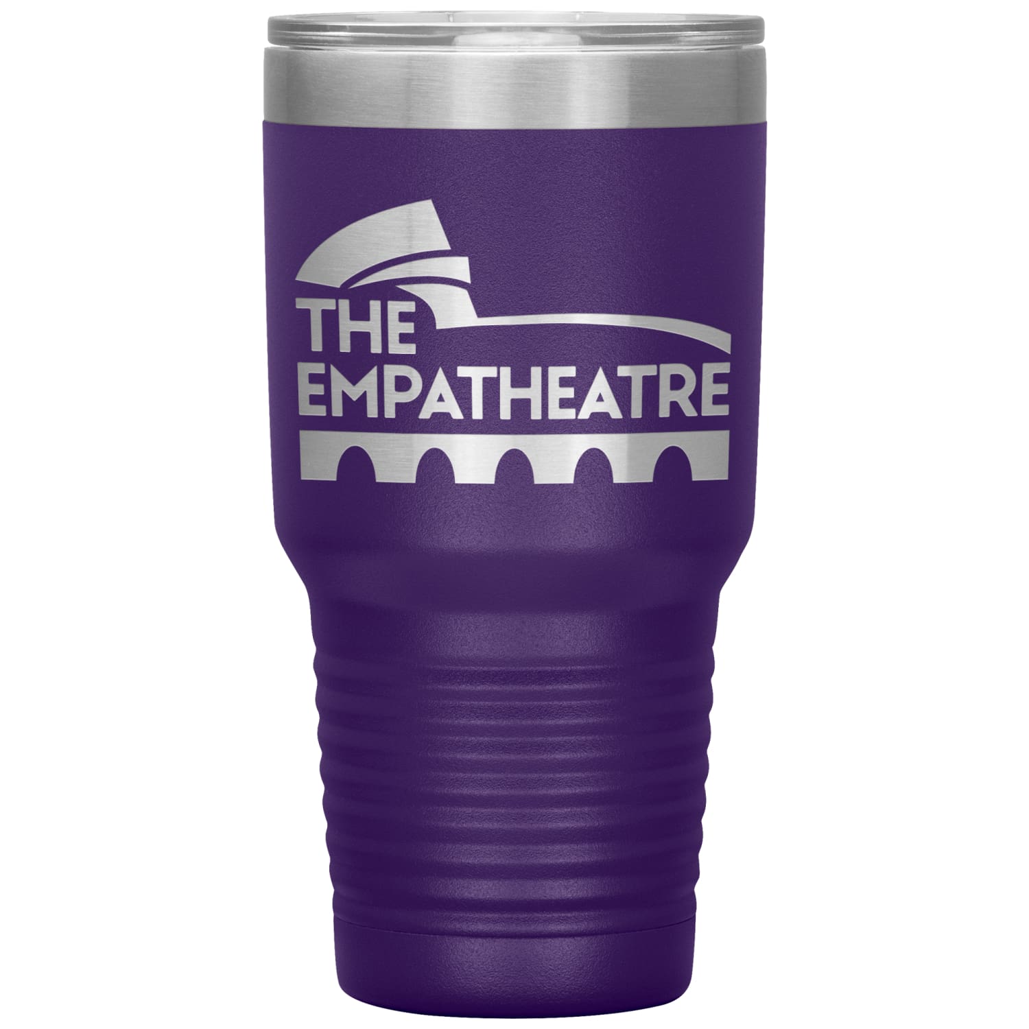 The Empatheatre Logo 30oz Vacuum Tumbler - Purple - Tumblers