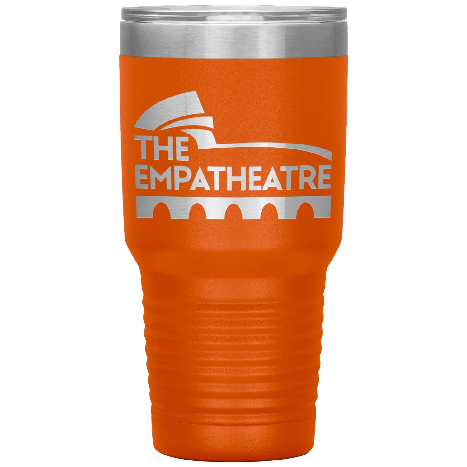 The Empatheatre Logo 30oz Vacuum Tumbler - Orange - Tumblers