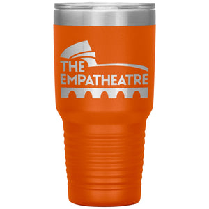 The Empatheatre Logo 30oz Vacuum Tumbler - Orange - Tumblers