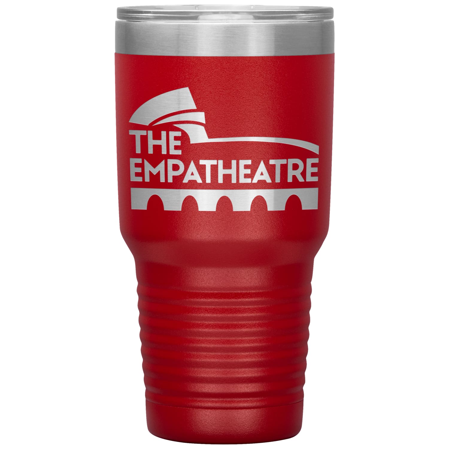 The Empatheatre Logo 30oz Vacuum Tumbler - Red - Tumblers