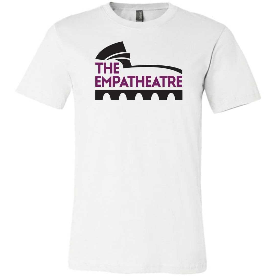 The Empatheatre Logo Purple/Black Unisex Premium Tee - White / XS