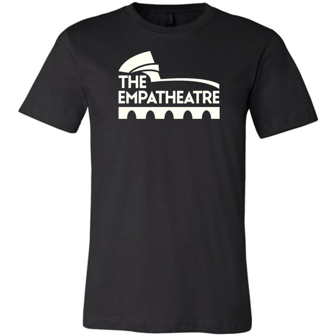 The Empatheatre Logo White Unisex Premium Tee - Black / XS - The Empatheatre