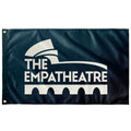The Empatheatre Logo White Wall Flag - Wall Flag - 36x60 - Flags