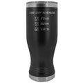 The Gay Agenda - Puns & Buns & Cats 20oz Boho Vacuum Tumbler - Black - Tumblers