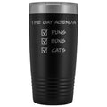 The Gay Agenda - Puns & Buns & Cats 20oz Vacuum Tumbler - Black - Tumblers