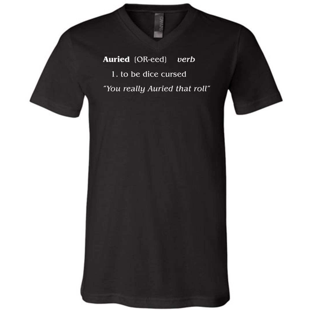 The Lady Auri - Auried by Definition Unisex Premium V-Neck Tee - Black / S
