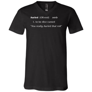 The Lady Auri - Auried by Definition Unisex Premium V-Neck Tee - Black / S