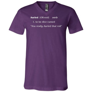 The Lady Auri - Auried by Definition Unisex Premium V-Neck Tee - Team Purple / S