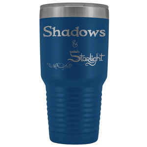 The Lady Auri - Shadows & Starlight 30oz Vacuum Tumbler - Blue - The Lady Auri