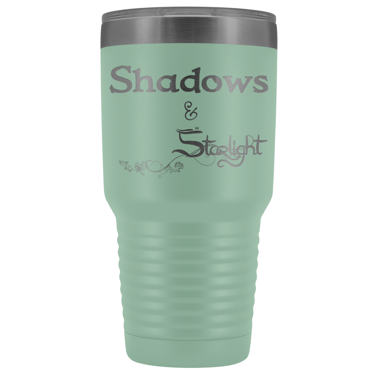 The Lady Auri - Shadows & Starlight 30oz Vacuum Tumbler - Teal - The Lady Auri