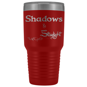 The Lady Auri - Shadows & Starlight 30oz Vacuum Tumbler - Red - The Lady Auri