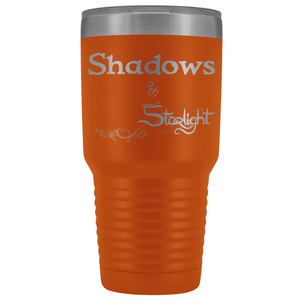 The Lady Auri - Shadows & Starlight 30oz Vacuum Tumbler - Orange - The Lady Auri