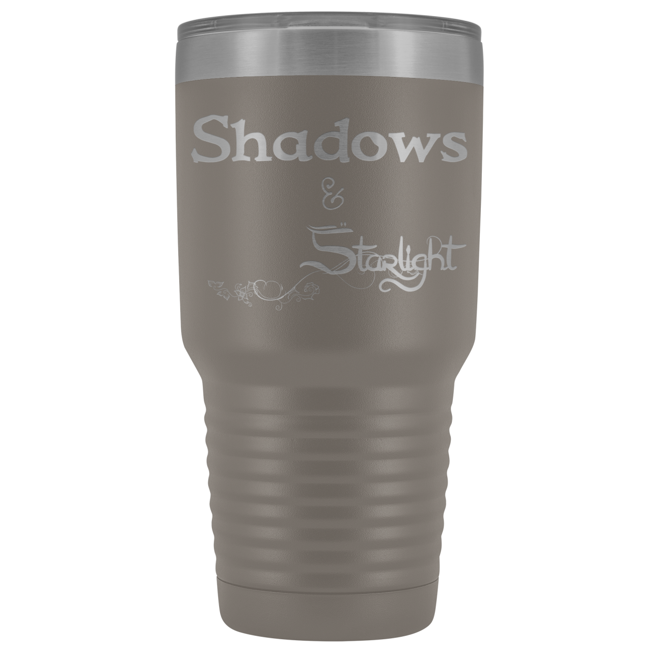 The Lady Auri - Shadows & Starlight 30oz Vacuum Tumbler - Pewter - The Lady Auri
