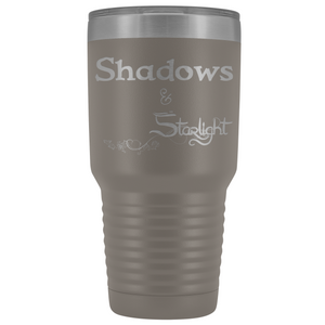 The Lady Auri - Shadows & Starlight 30oz Vacuum Tumbler - Pewter - The Lady Auri