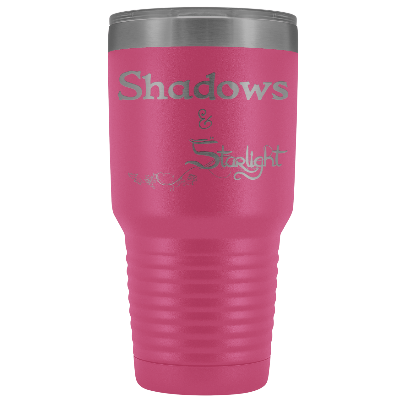 The Lady Auri - Shadows & Starlight 30oz Vacuum Tumbler - Pink - The Lady Auri