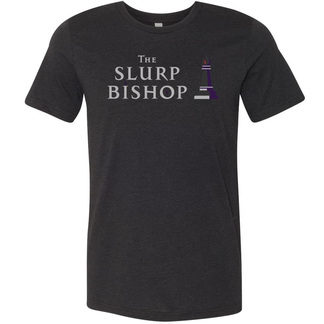 The Slurp Bishop Unisex Premium Tee - Black Heather / XS