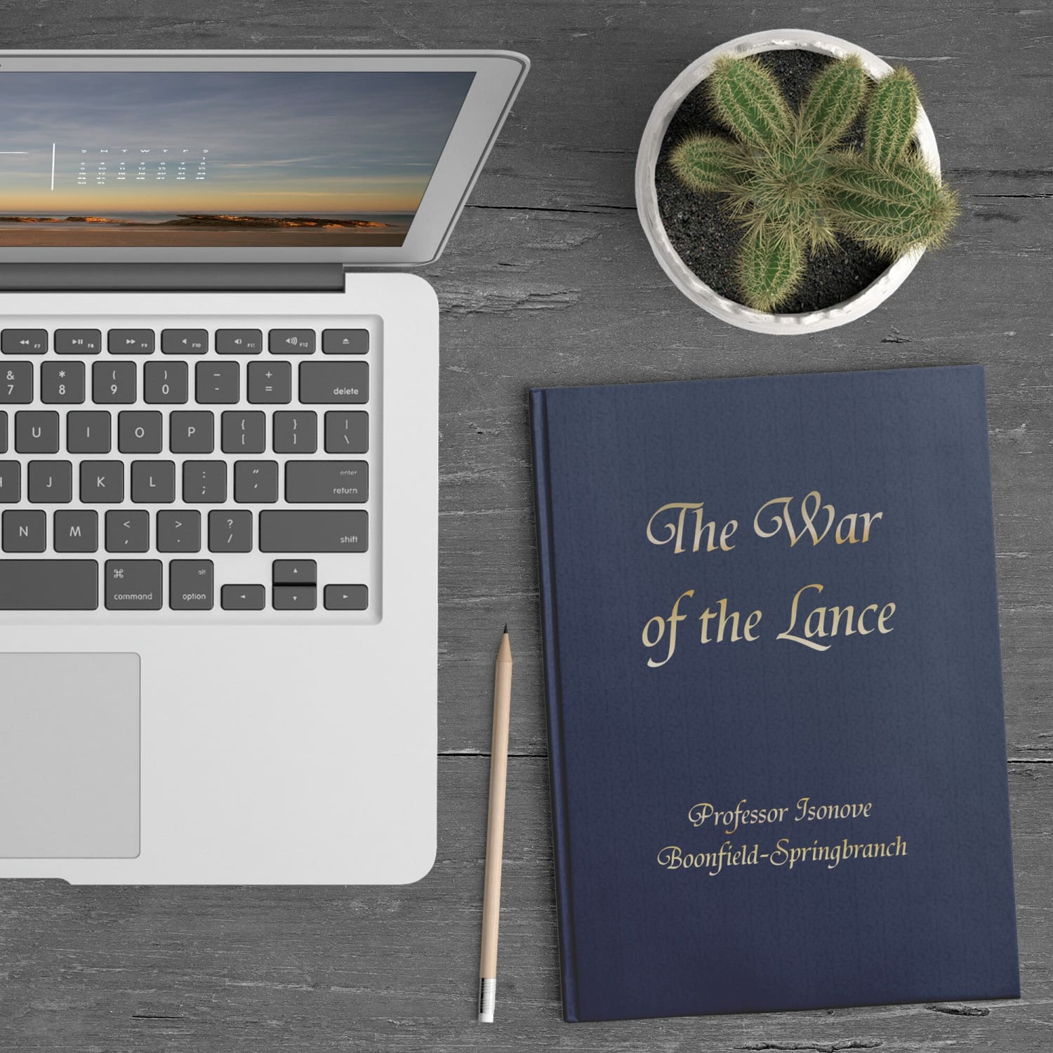 The War of the Lance by Isonove Gold Hardcover Journal - Office