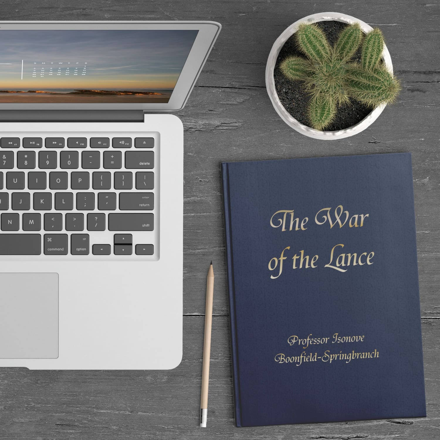 The War of the Lance by Isonove Gold Hardcover Journal - Office