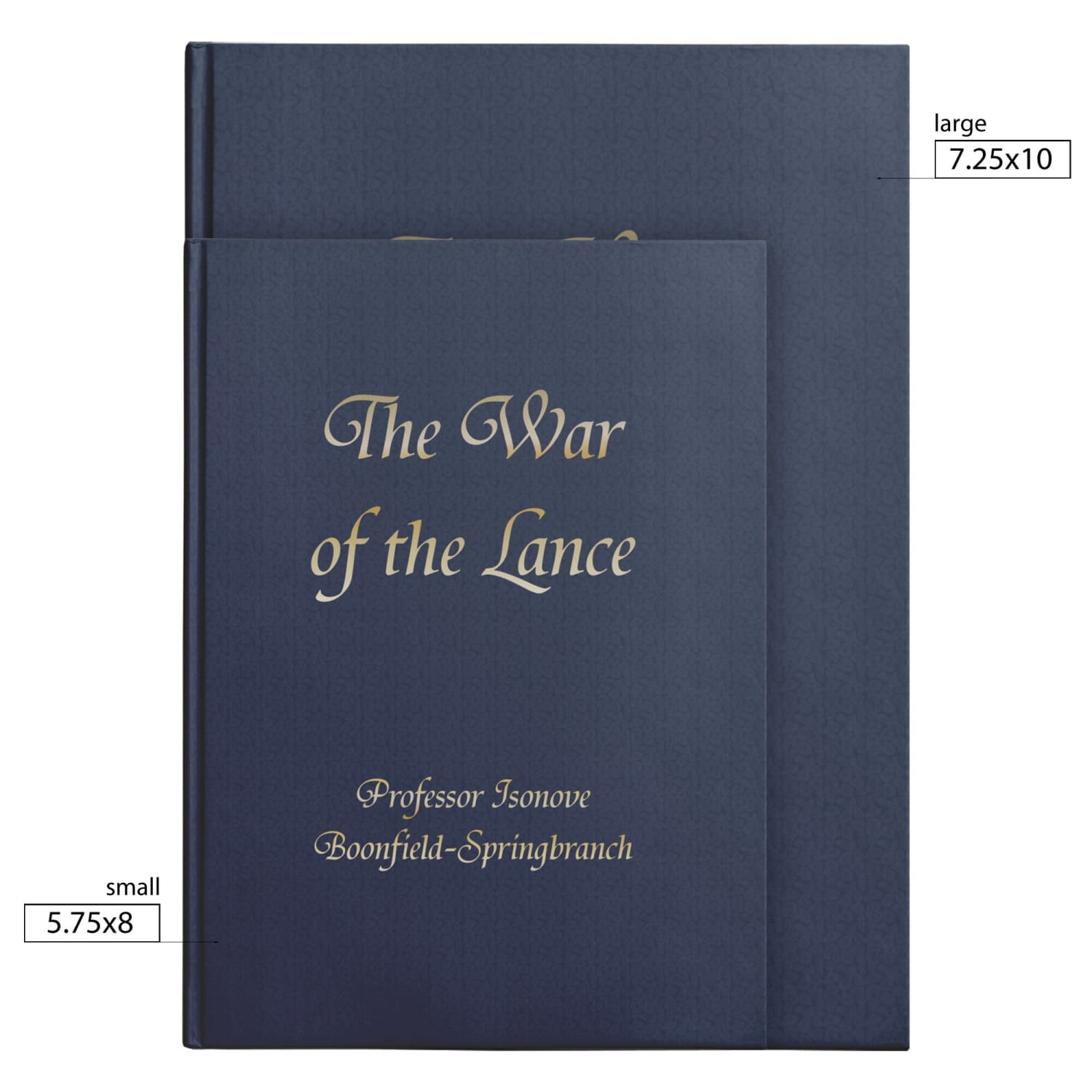 The War of the Lance by Isonove Gold Hardcover Journal - Large - Office