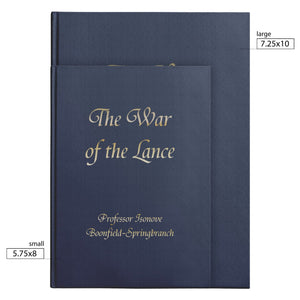 The War of the Lance by Isonove Gold Hardcover Journal - Large - Office