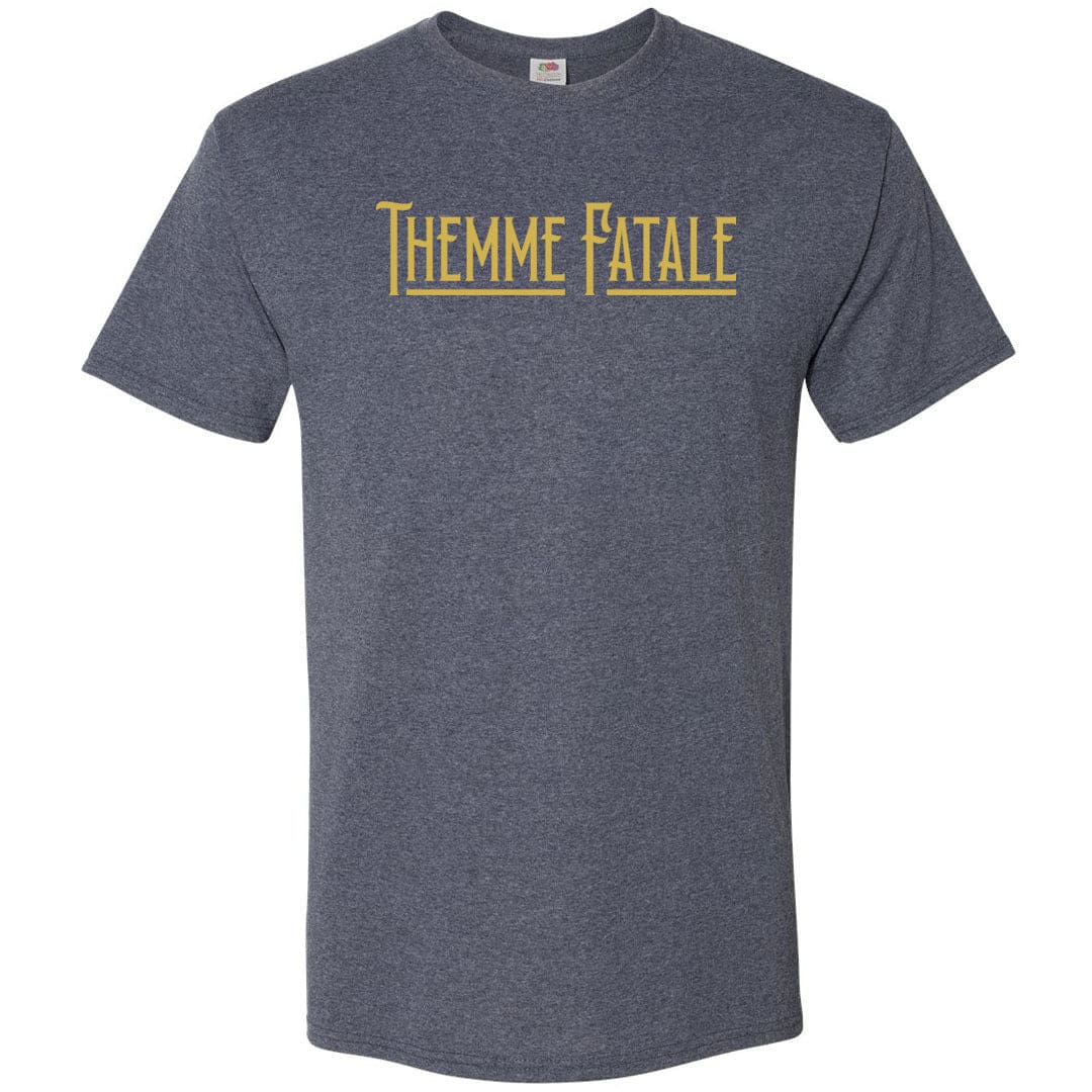 Themme Fatale Vintage Unisex Classic Tee - Vintage Heather Navy / S