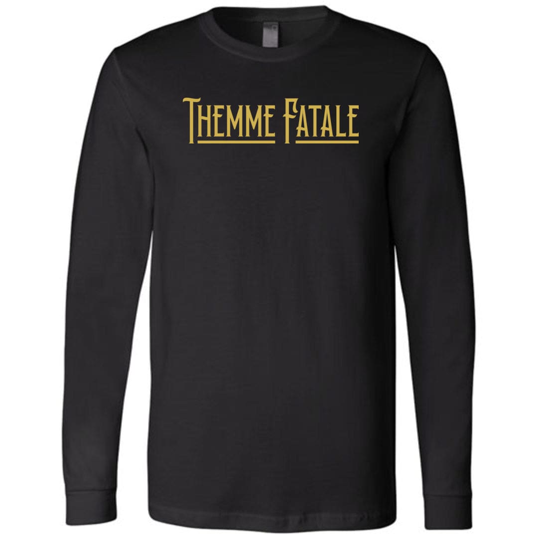 Themme Fatale Vintage Unisex Premium Long Sleeve Tee - Black / XS