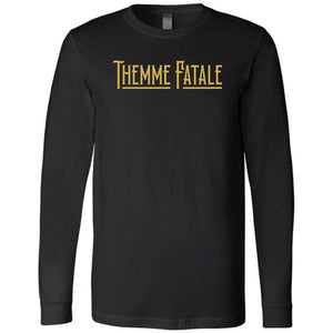 Themme Fatale Vintage Unisex Premium Long Sleeve Tee - Black / XS