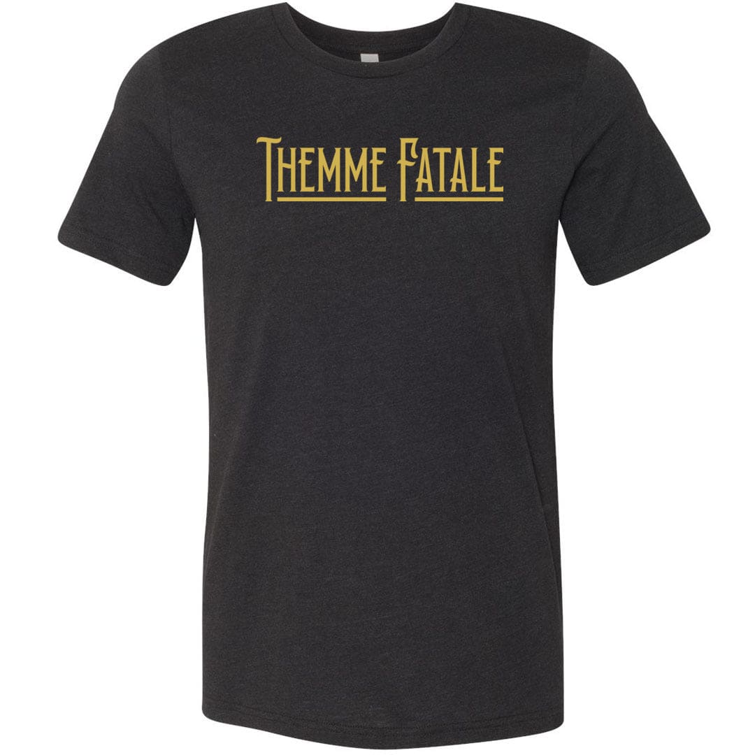 Themme Fatale Vintage Unisex Premium Tee - Black Heather / XS