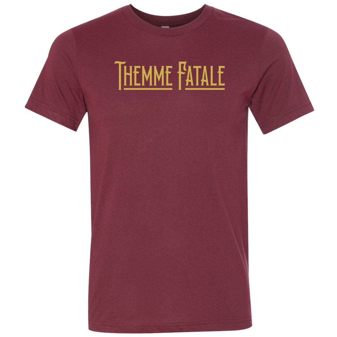 Themme Fatale Vintage Unisex Premium Tee - Heather Cardinal / XS