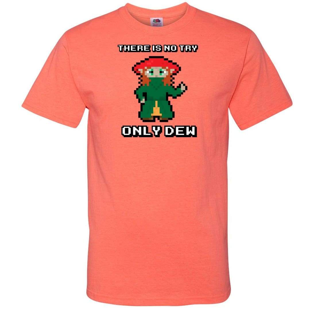 There Is Now Try Only Dew Unisex Classic Tee - Retro Heather Coral / S