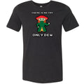 There Is Now Try Only Dew Unisex Premium Tee - Black Heather / XS