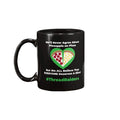 ThreadRaiders Pizza My Heart 11oz Coffee Mug - Black / 11OZ - Mugs
