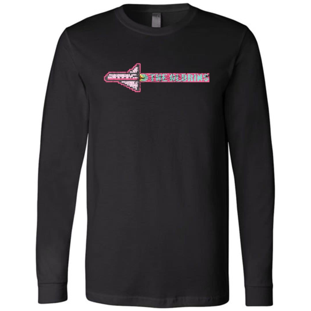 Time To Die The Aldrins Challenger Distressed Unisex Premium Long Sleeve Tee - Black / XS