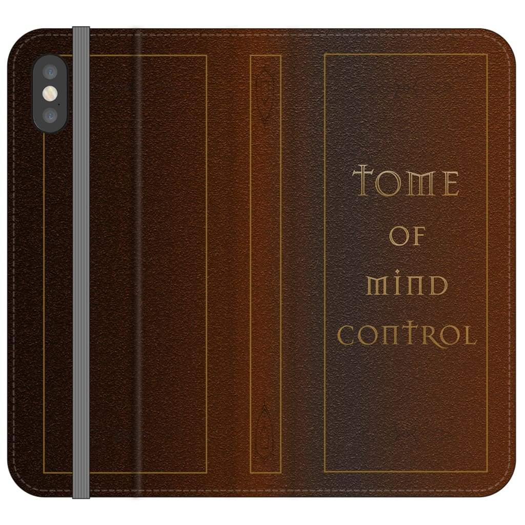 Tome Of Mind Control Folio Phone Case - iPhone XS