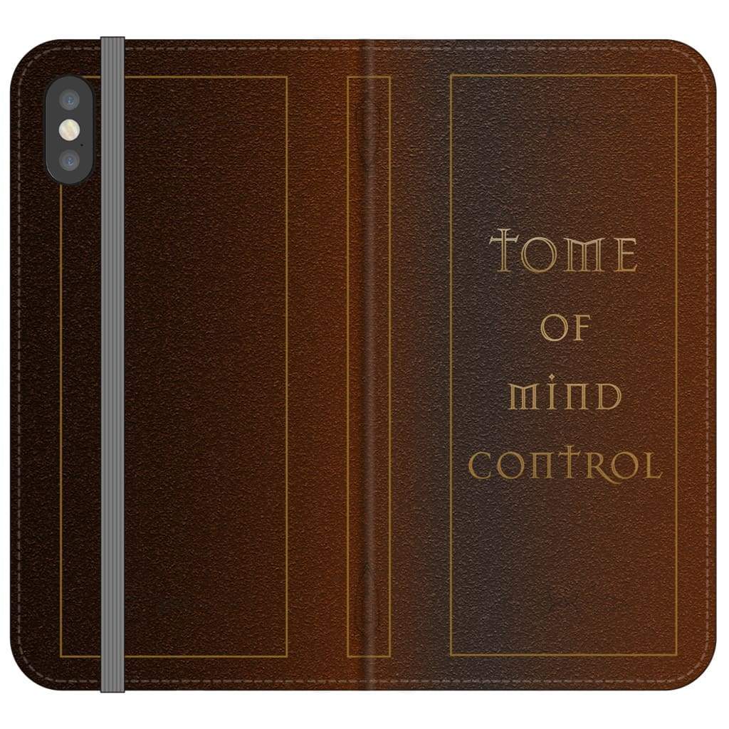 Tome Of Mind Control Folio Phone Case - iPhone X