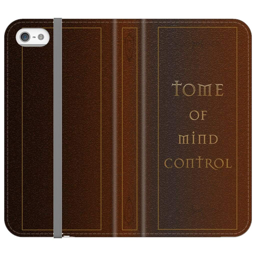 Tome Of Mind Control Folio Phone Case - iPhone SE
