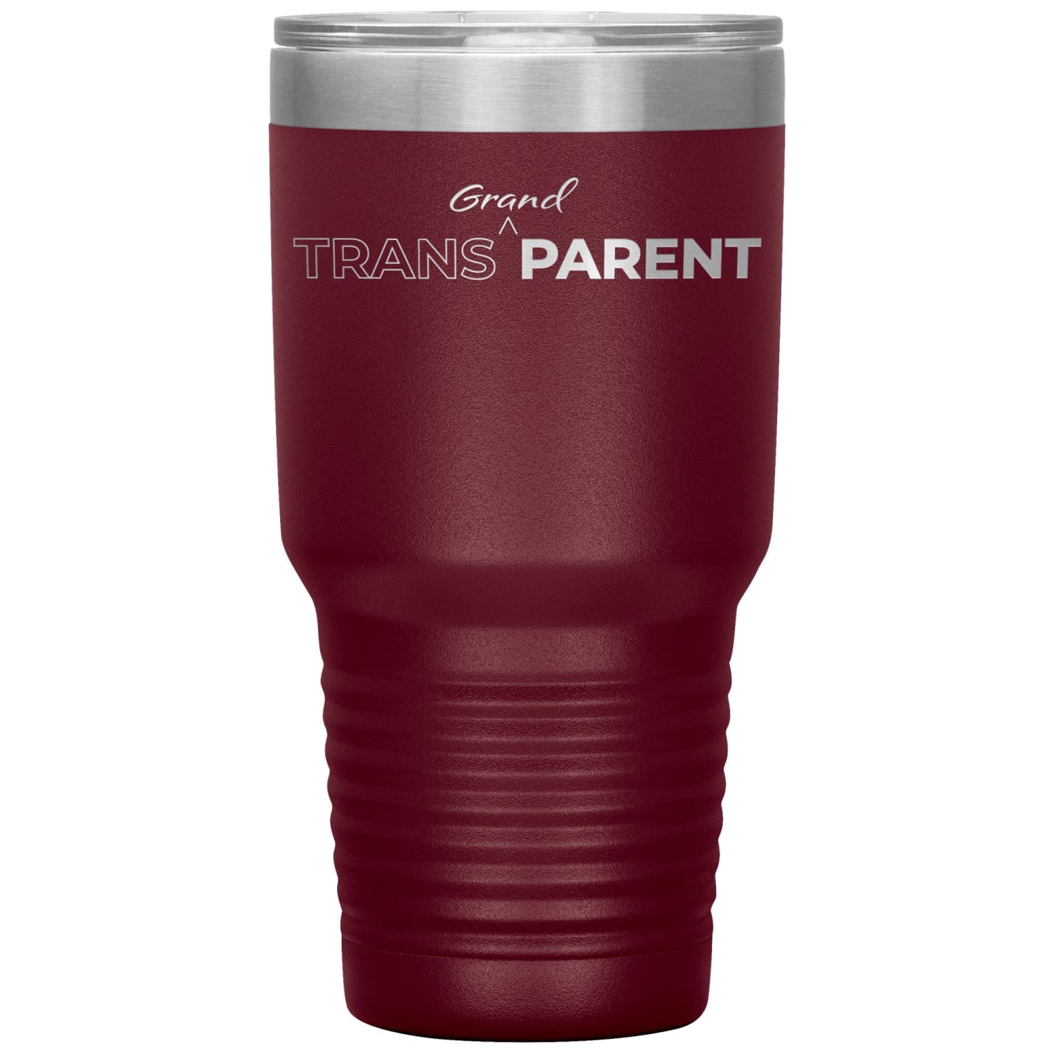 Trans Grand Parent 30oz Vacuum Tumbler - Maroon - Tumblers